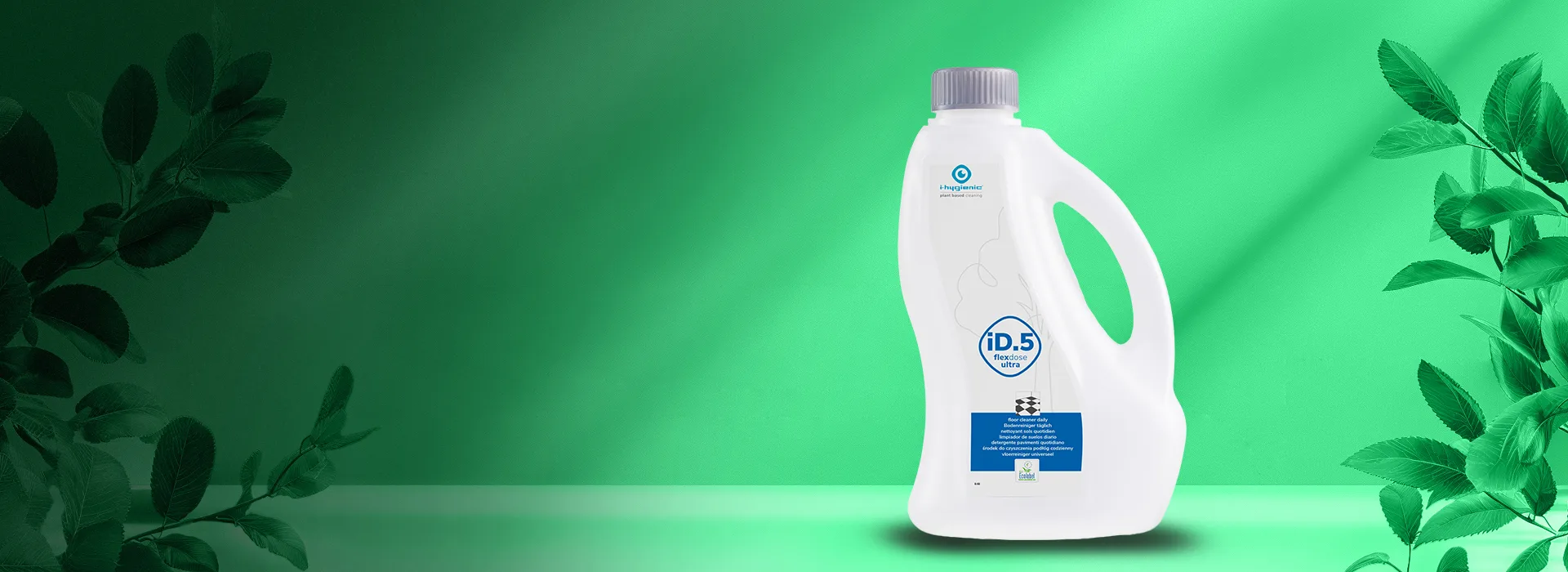 Header i hygienic floor i D5 2 L dispensingbottle 1920x700